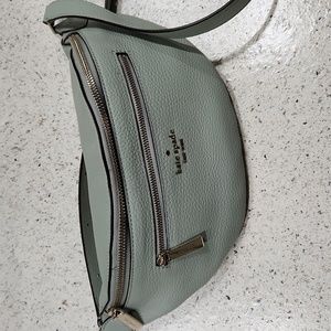 Kate Spade New York Leila Leather Belt Bag Fanny Pack in Light Pistachio